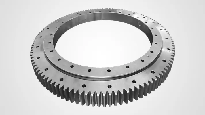 Slewing Ring Bearing Dengan Gear Luaran Untuk Backhoe Loader