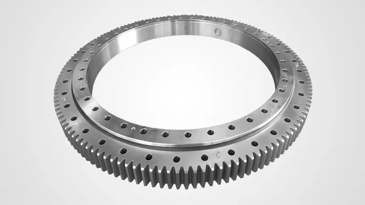 Cincin Slewing Penggelek Gear Dalam Baris Tunggal